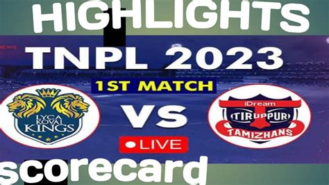 tnpl scorecard 2023|LKK vs NRK Cricket Scorecard, Final at Tirunelveli, July 12, 2023.